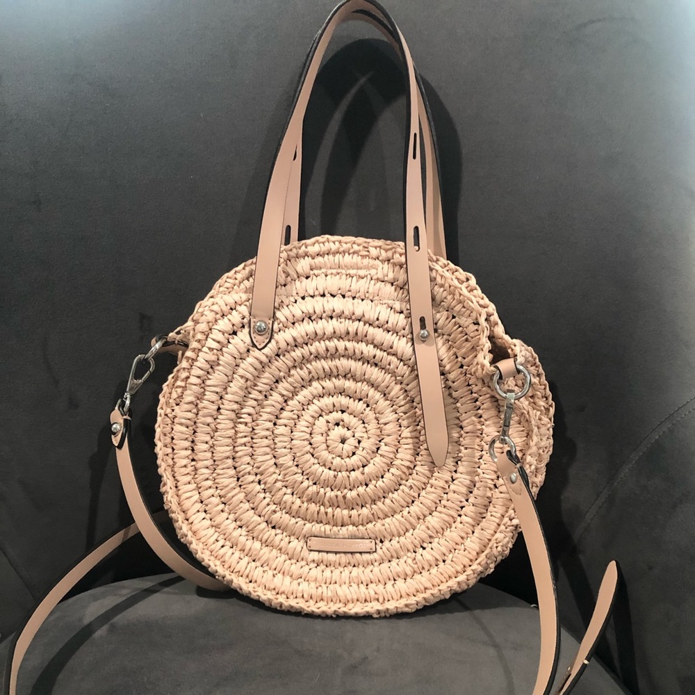 Rebecca Minkoff Straw Crossbody Top Handle
